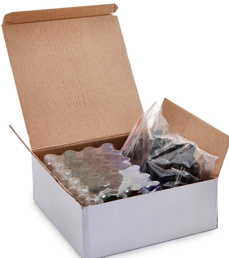 Vivaplex, 24, Assorted Colors, 15 Ml (1/2 Oz) Glass Bottles, With Glass Eye Droppers - Image 4
