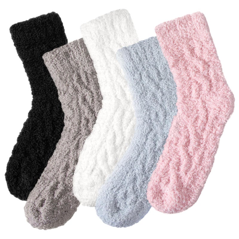 Pleneal Fuzzy Socks for Women - Womens Fluffy Socks, Warm Cozy Winter Slipper Sock for Women Sleep Christmas Home socks - Image 1