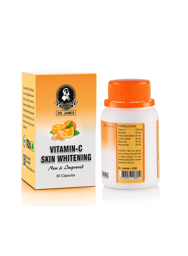 DR. JAMES Achieve Brighter and Healthier Skin with Dr. James Vitamin-C Skin Whitening Capsules - Image 3
