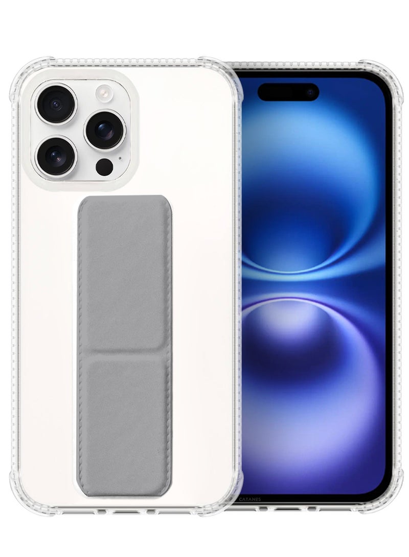 CATANES ( for iPhone 16 Pro ) 3 Pack, 1 Case and 2 Screen Protectors, with Phone Grip and Expanding Stand, Kickstand Fully Protective Cover with Phone Grip Holder - Image 2