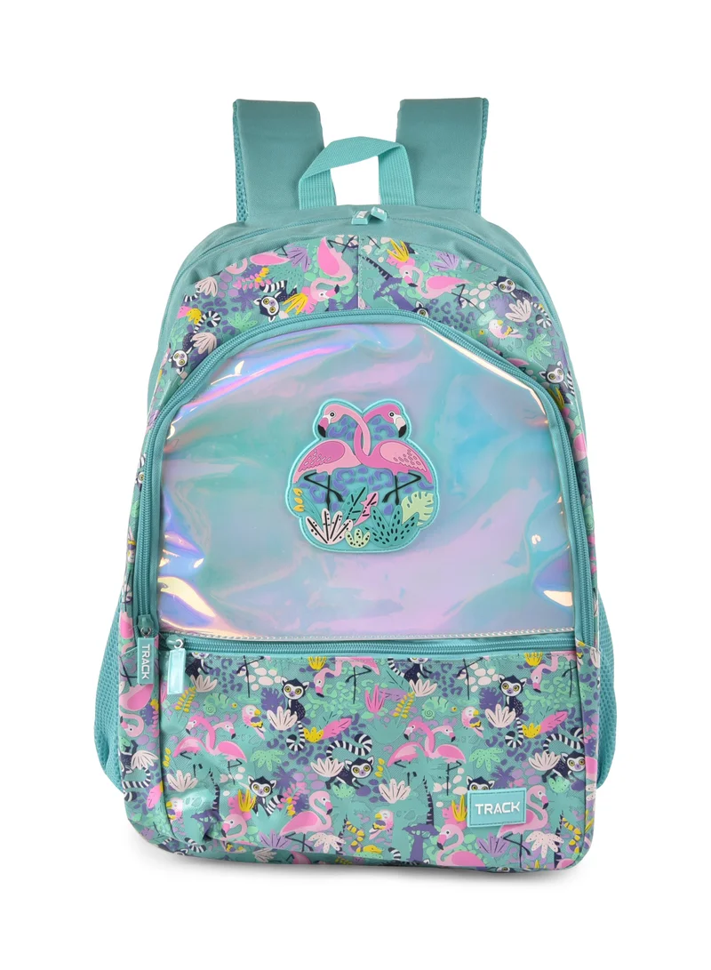 تراك حقيبة ظهر مدرسية تراك، شنطة أنيقة، متينة ونابضة بالحياة مقاس 18 بوصة AS004-18