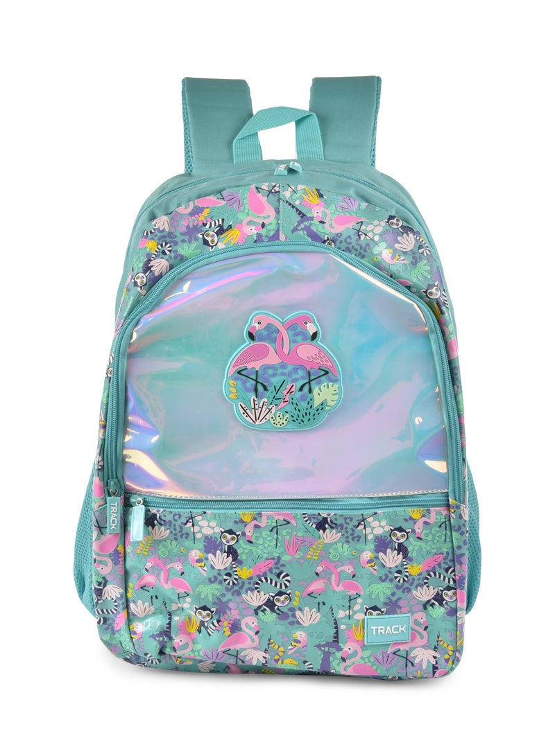 تراك حقيبة ظهر مدرسية تراك، شنطة أنيقة، متينة ونابضة بالحياة مقاس 18 بوصة AS004-18 - Image 1