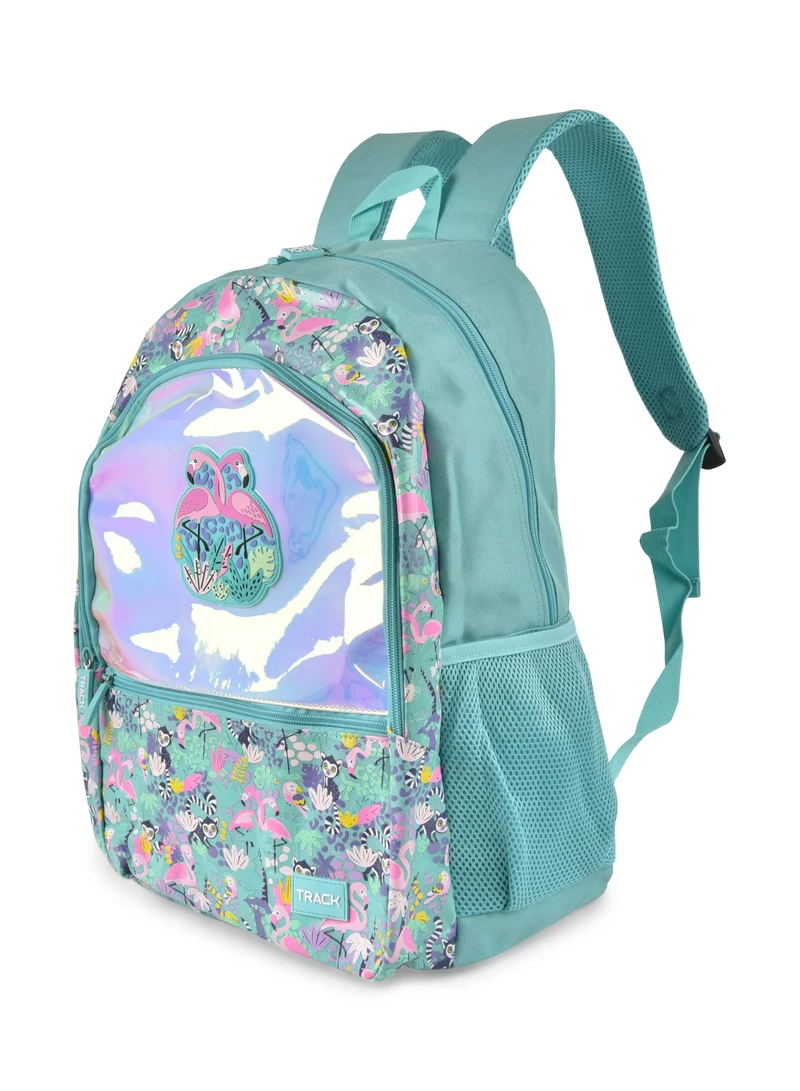 تراك حقيبة ظهر مدرسية تراك، شنطة أنيقة، متينة ونابضة بالحياة مقاس 18 بوصة AS004-18