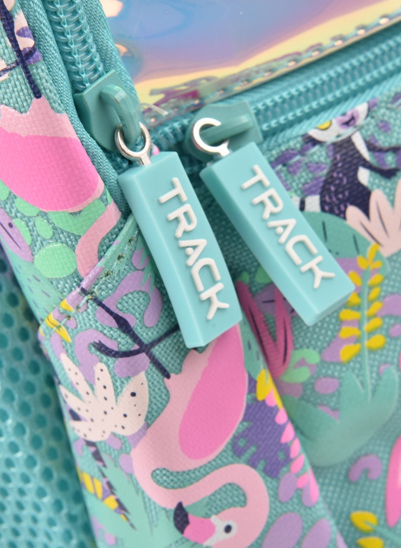 تراك حقيبة ظهر مدرسية تراك، شنطة أنيقة، متينة ونابضة بالحياة مقاس 18 بوصة AS004-18 - Image 4