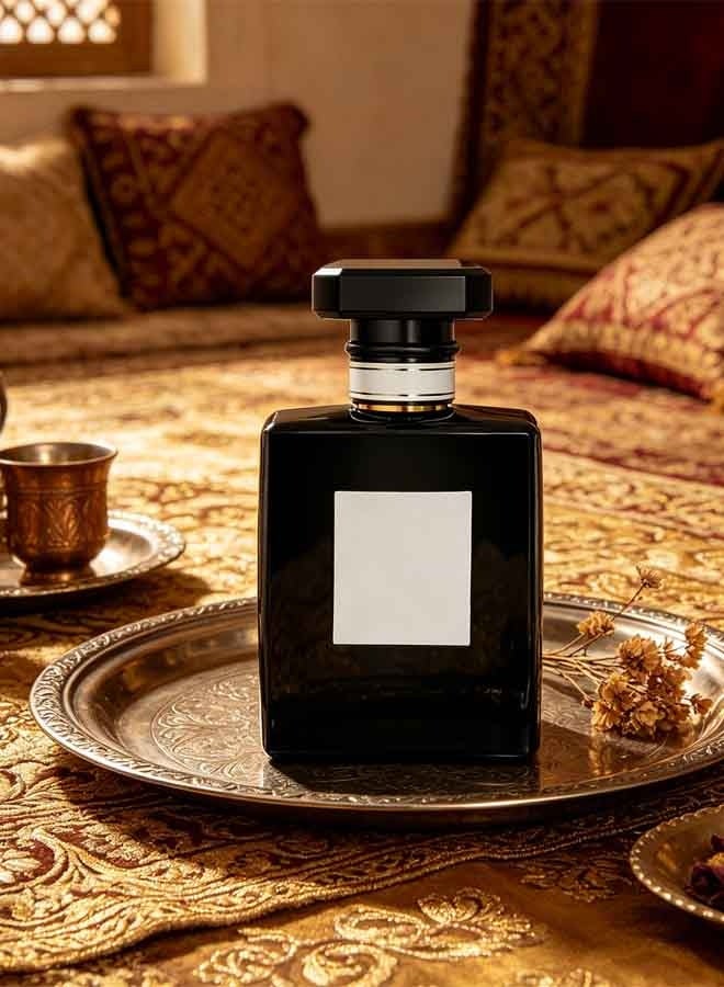 زيت عطري فاخر برائحة شرقية خشبية، معبأ في زجاجة مربعة داكنة، يدوم طويلاً، زيت عطري فاخر للرجال، زيت عطري شائع في الشرق الأوسط لتعطير المنزل - Image 2