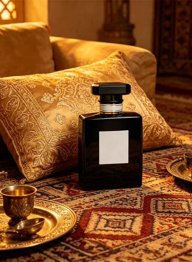 زيت عطري فاخر برائحة شرقية خشبية، معبأ في زجاجة مربعة داكنة، يدوم طويلاً، زيت عطري فاخر للرجال، زيت عطري شائع في الشرق الأوسط لتعطير المنزل - Image 3