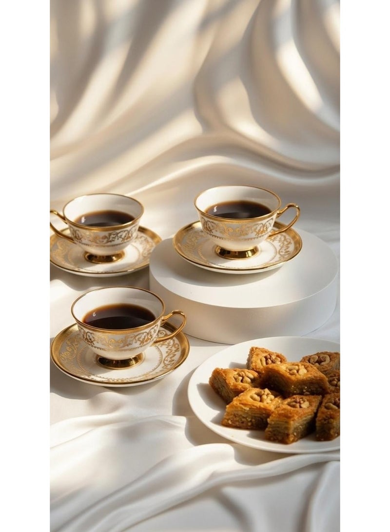 MARS Q Tea or cappuccino cups and saucers set - Image 5