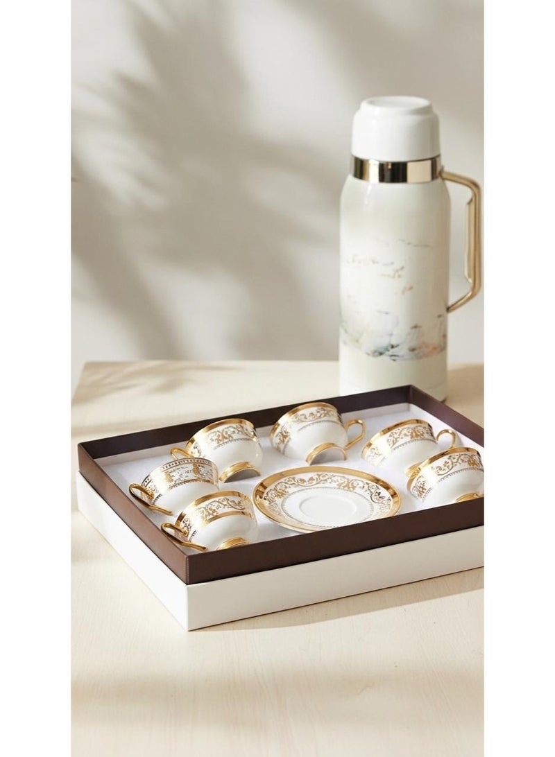 MARS Q Tea or cappuccino cups and saucers set - Image 3