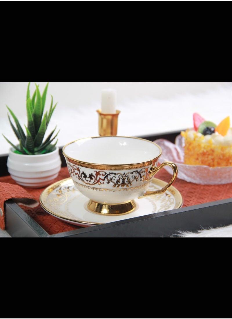MARS Q Tea or cappuccino cups and saucers set  - Image 2