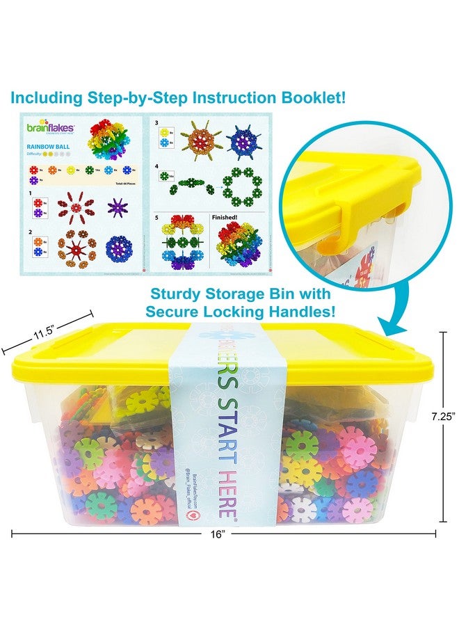 VIAHART VIAHART Brain Flakes 2500 Piece Build 'n' Build Kit - A Creative and Educational Alternative to Building Blocks - Wheel Pieces and Special Parts Included - A Great Stem Toy for Both Boys and Girls  - Image 4
