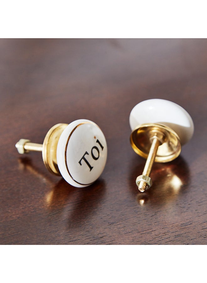 Home Box Splendid 4-Piece Moi Toi Doorknob Set x 5.5 x 4 cm  - Image 4