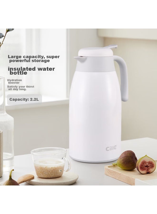 cille Xile Home Multi-purpose Large Capacity Kettle, 304 Stainless Steel Grinding Inner Pot, Hot Water Kettle For Office, Warm Water Kettle, Black, 2.2l - Image 3