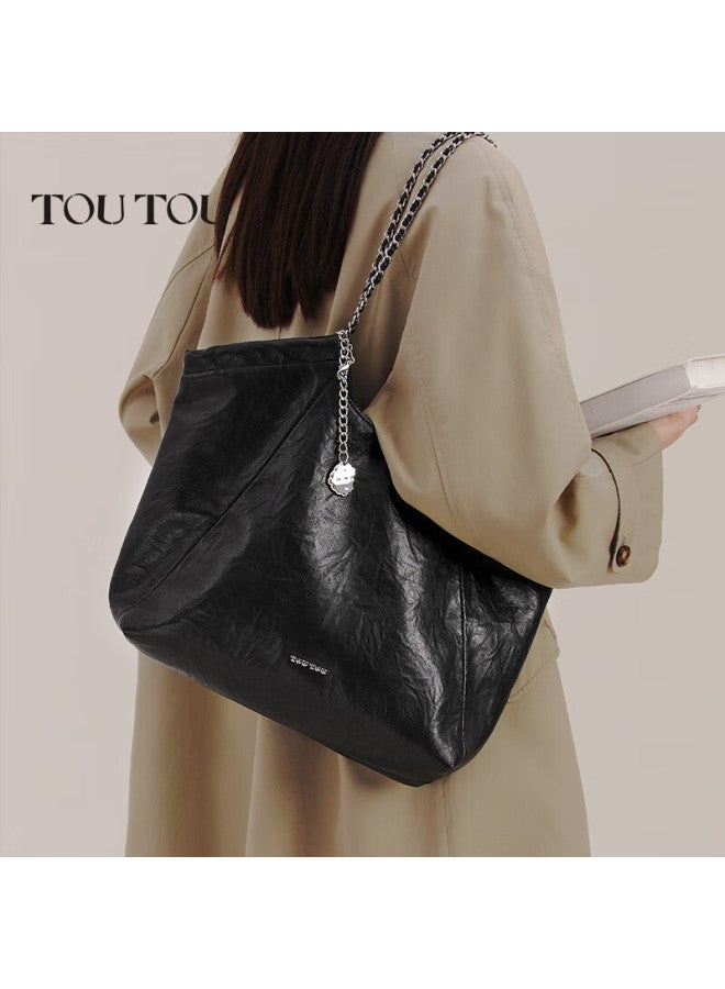 Toutou Women's Handbag , Work Commute Tote Bag, Large Capacity Chain Bag, Shoulder Bag, Qixi Gift For Girlfriend - Image 1