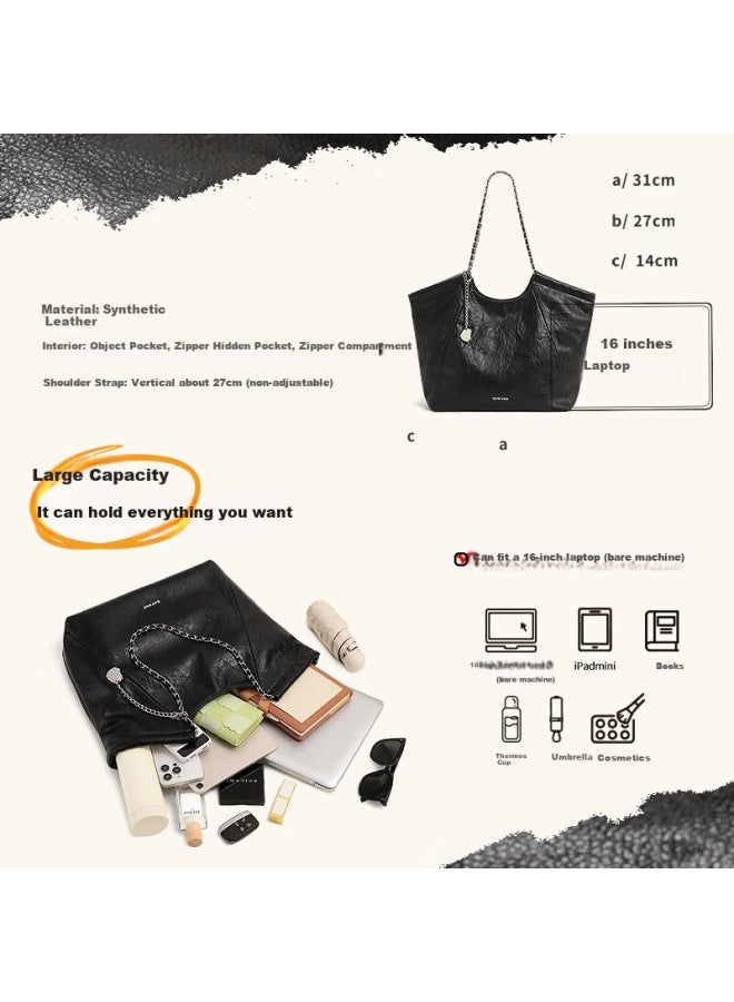 Toutou Women's Handbag , Work Commute Tote Bag, Large Capacity Chain Bag, Shoulder Bag, Qixi Gift For Girlfriend - Image 3