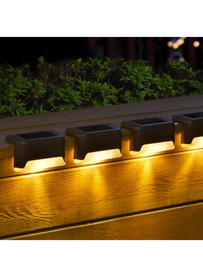 Solar Deck Lights 8 Pack, Waterproof Led Lights for Outdoor Stairs, Step, Fence, Yard, Patio, and Pathway - Image 2