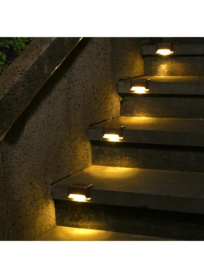 Solar Deck Lights 8 Pack, Waterproof Led Lights for Outdoor Stairs, Step, Fence, Yard, Patio, and Pathway - Image 1