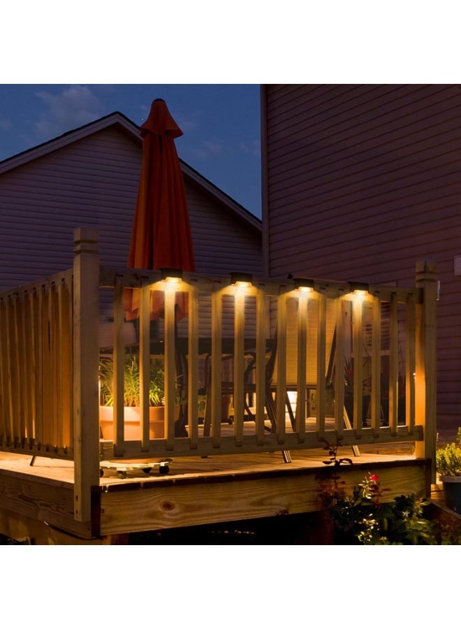 Solar Deck Lights 8 Pack, Waterproof Led Lights for Outdoor Stairs, Step, Fence, Yard, Patio, and Pathway - Image 3