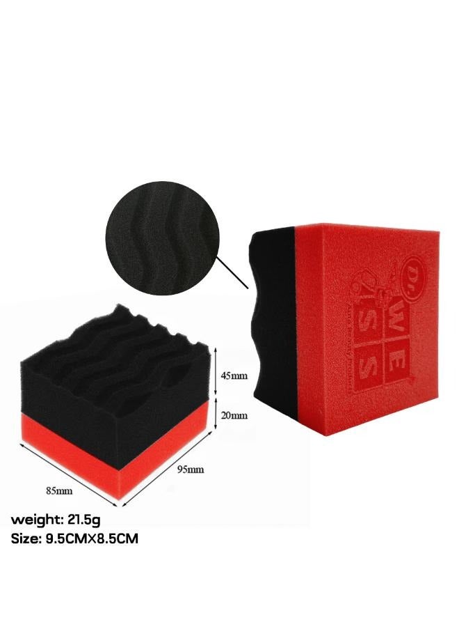 Dr.WESS Auto Beauty Products Dr. Wess Wave Tire Dressing Applicator Sponge Red*Black