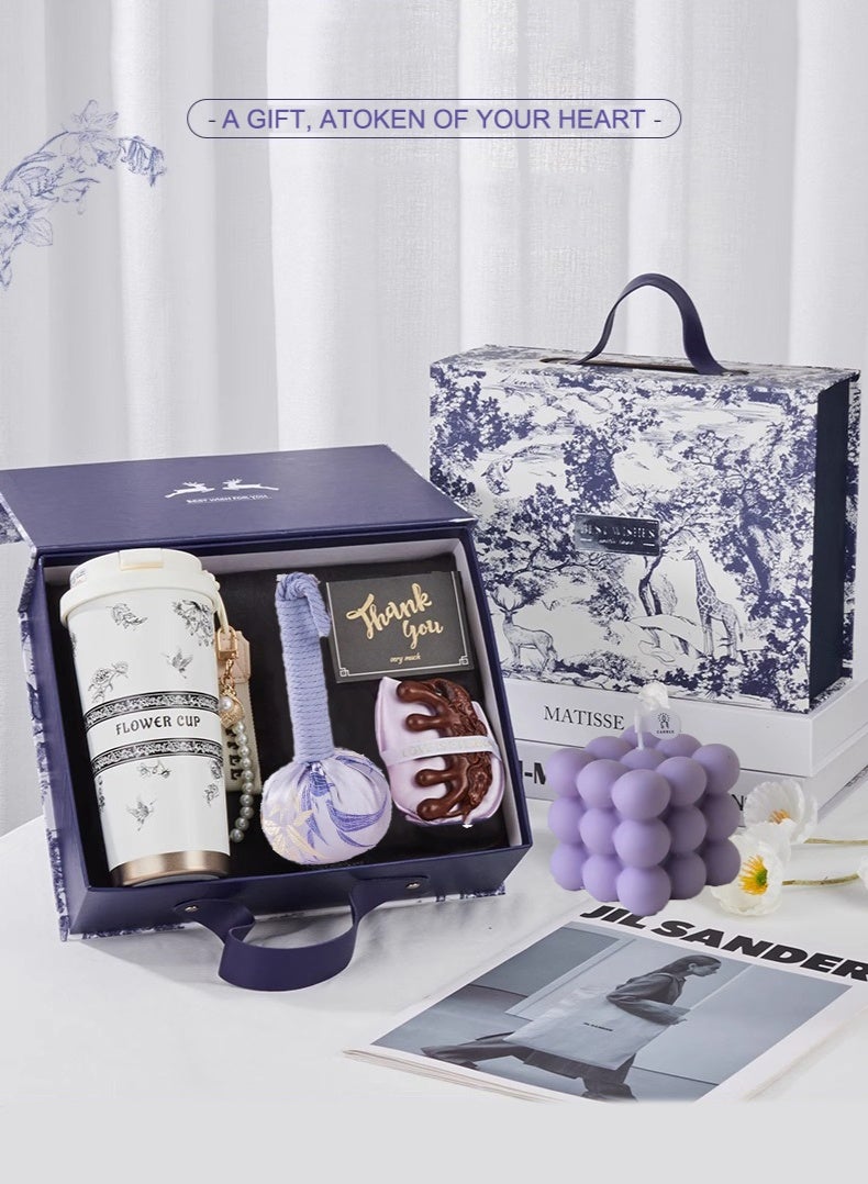 MissTiara Luxury Gift Box , 5-in-1 Heartwarming Set, Friendship Gift, Perfect Gift, Birthday Gift, Best Gift for Family, Friends, Colleagues, etc.Suitable for Festival, Birthday, Anniversary, etc - Image 3