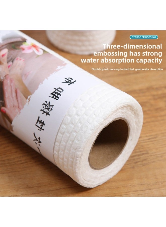 Disposable Foot Wiping Cloth Foot Bath Household Water Absorbing Foot Wiping Paper Hotel Foot Wiping Pedicure Hair-free Towel For Lazy People-Color:20*20 (300g) Running Volume Model (qianwai Pure White) - Image 4