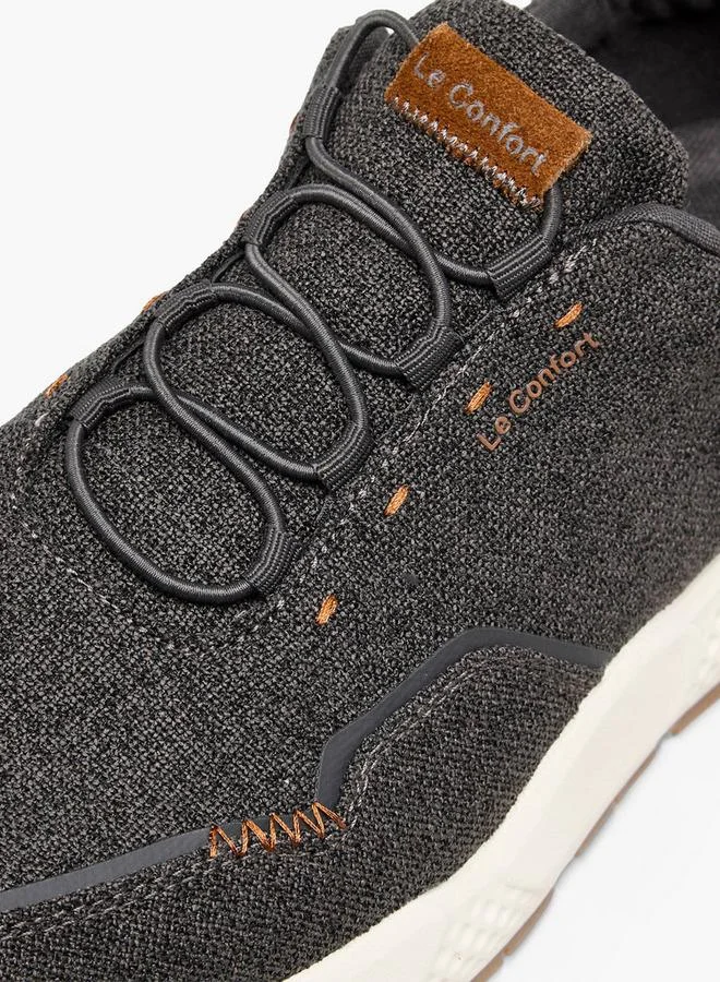 Le Confort GREY Textured Slip-On Sneakers for Men | Best Price UAE