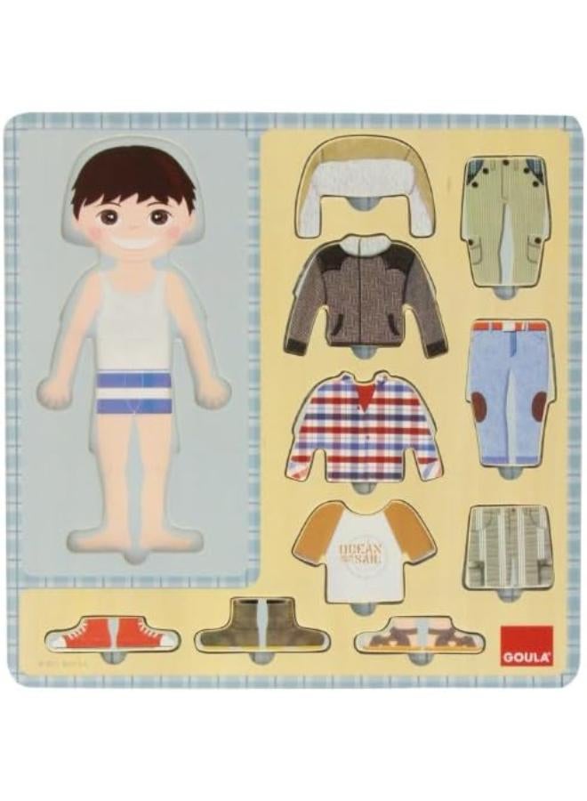 Goula Dress-up Boy Wooden Puzzle 
