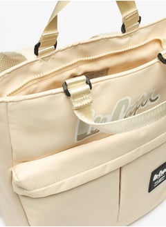 Lee Cooper Logo Print Backpack with Zip Closure - 29x14x34 cm  - Image 4