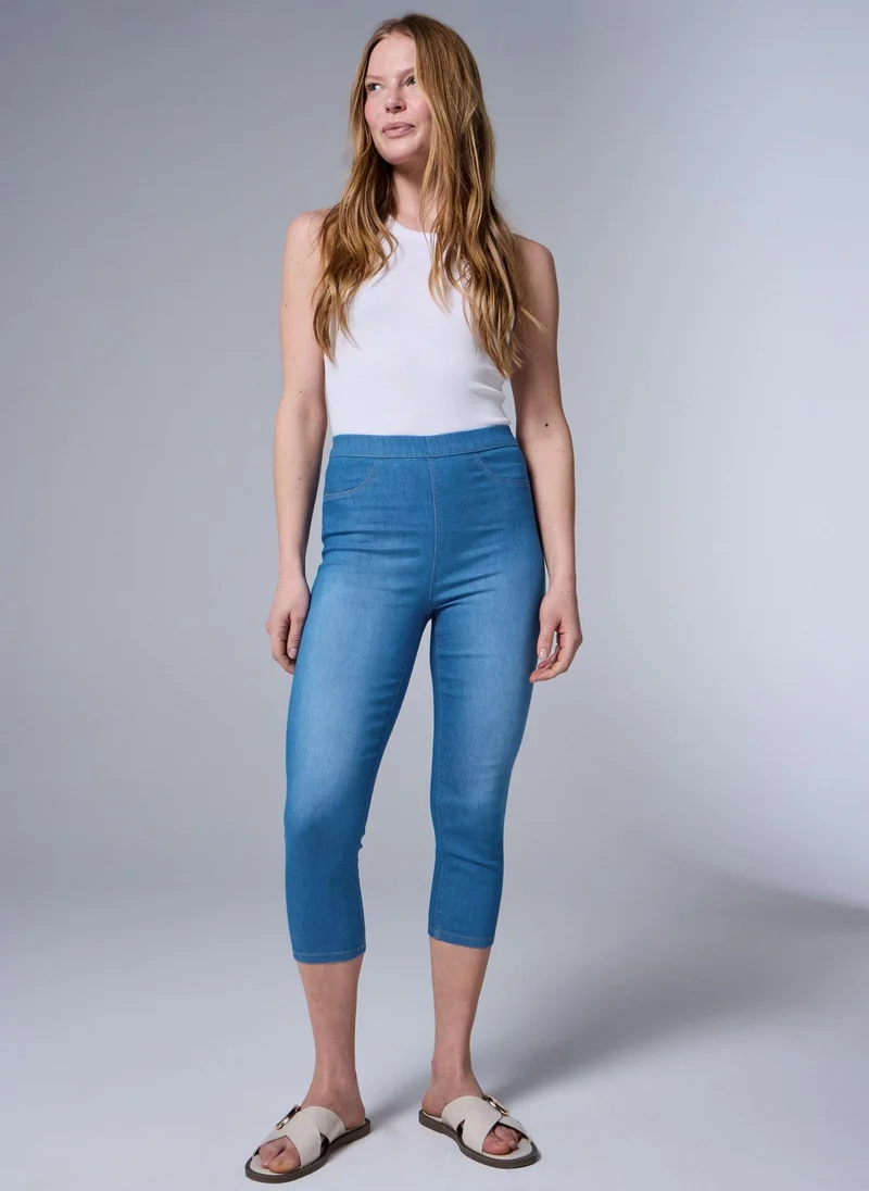 ماتلان Bright Blue Rosie Cropped Jeggings