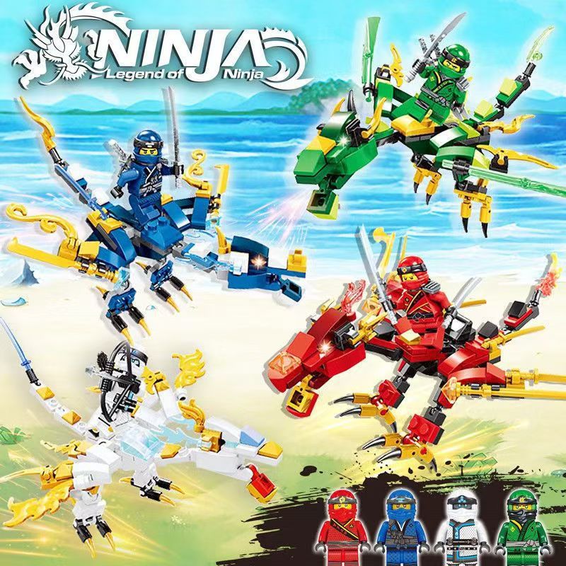 Ninjago Lloyd Ice Emperor Motorcycle Building Blocks Toy - Image 3