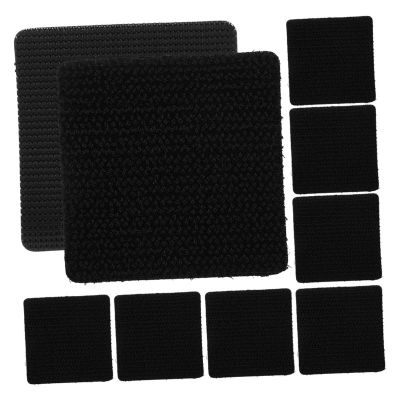 10 Sets Car Floor Mats For SUV Non Slip Adhesive Backed Hook Loop Patches - Image 2