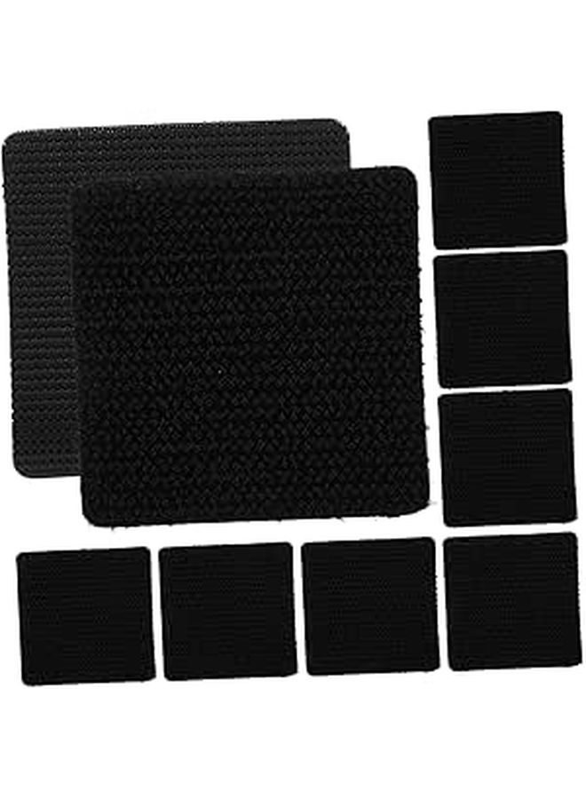 10 Sets Car Floor Mats For SUV Non Slip Adhesive Backed Hook Loop Patches - Image 1