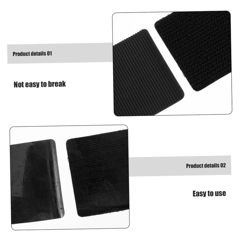 10 Sets Car Floor Mats For SUV Non Slip Adhesive Backed Hook Loop Patches - Image 4
