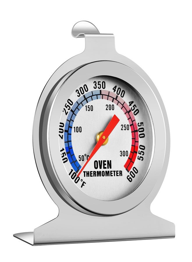 Koimsec in Oven Thermometer for Grill Smoker BBQ 50-300°C/100-600°F, Instant Read Precision Stainless Steel Oven Thermometer, Large Dial Display Temperature for Professional Home Kitchen Cooking Baking - Image 1