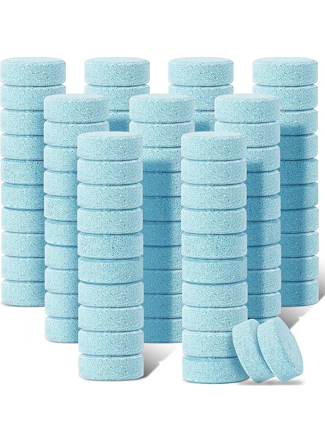 بواو 100 قطعة من أقراص غسيل الزجاج الأمامي المركزة للسيارات، أقراص فوارة صلبة للسيارات، أقراص تنظيف مساحات الزجاج الصلبة للسيارة، نافذة المطبخ - Image 1