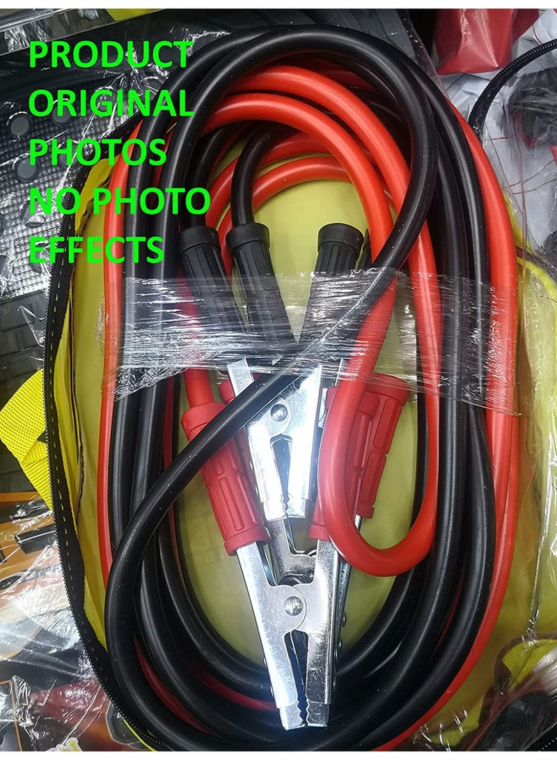 TORONTO 3000AMP 16 Feet 5m Heavy Duty Jumper Cables Battery Booster Long Jump Leads for Car Van Truck Includes Carry Bag and Working Gloves - Image 5