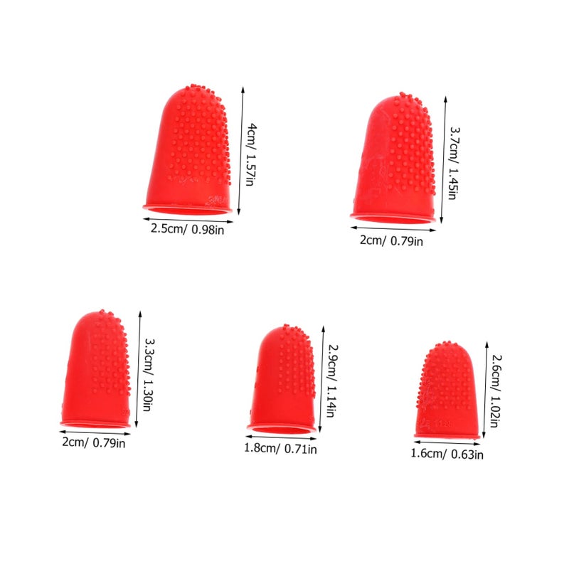 10Pcs Non Slip Finger Guards Breathable Rubber Finger Covers For Money Counting Sewing Crafting - Image 3