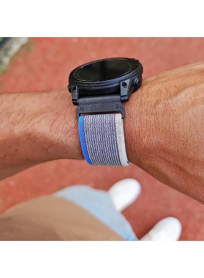 أساور الساعة المتوافقة مع Garmin Fenix 7 Pro 6 Pro 5 Plus Instinct 1 2 Forerunner 965 955 945 935 و22mm Sport Loop Watchband لجارمين S60 S62 Descent G1 Epix Pro للرجال - Image 5