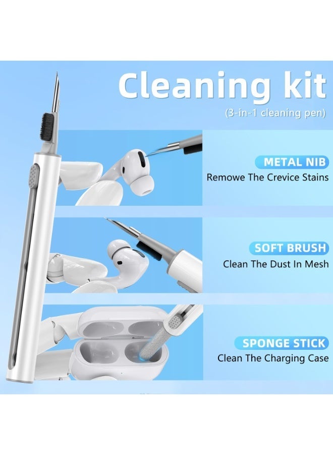 CoomBe ﻿ Clear Case Cover for AirPods Pro 3 with Cleaning Kit u0026 Keychain, Classical Showing Original Look Transparent Ice Clear Case,Strong Protection Earbud Skin Ultra Thin Soft TPU Protector - Image 4