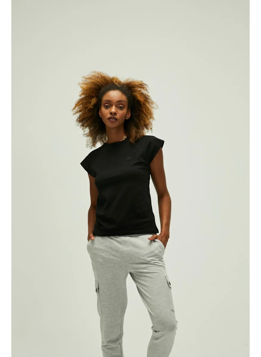 Bad Bear Women's Black T-Shirt Mudra