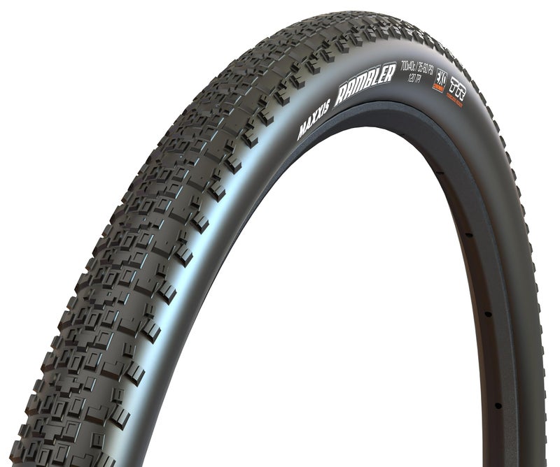 Maxxis ماكسيس رامبلر - مركب مزدوج - 700، 650 - إكس أو، سيلك شيلد - بدون أنابيب | إطار جرافل متعدد الاستخدامات، حجم 700x38C - إكس أو - Image 1