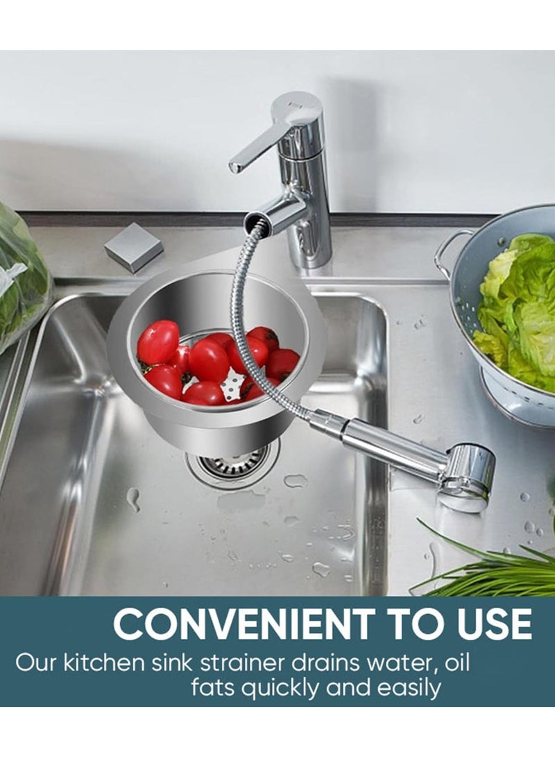 2Pcs Multifunctional Stainless Steel Swan Sink Strainer Basket, Side Kitchen Sink Drain Basket,  Corner Strainer for Fruits and Vegetables - Image 5