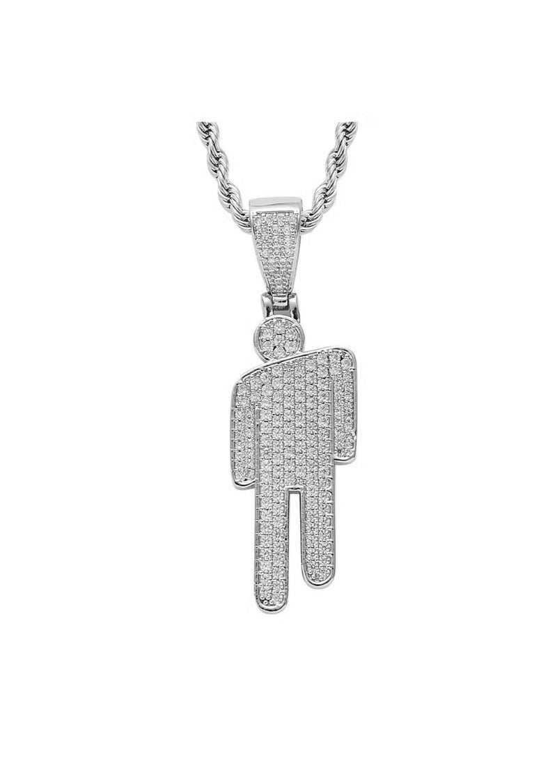 Realfrog Billie Eilish Necklace Pendant Silvery - Image 1