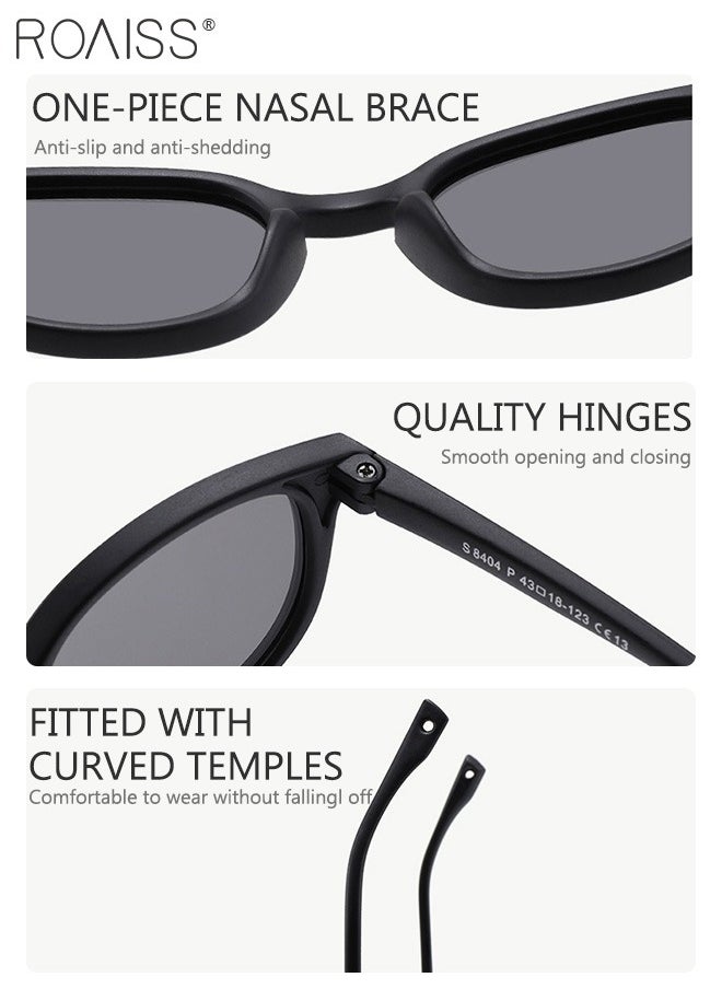 roaiss - Oval Polarized Sunglasses for Babies, UV400 Protection Cute Beach Holiday Sun Glasses with Lightweight Flexible TPEE Frame and Elastic Strap for Boys Girls Age 0-3, Black - Image 1
