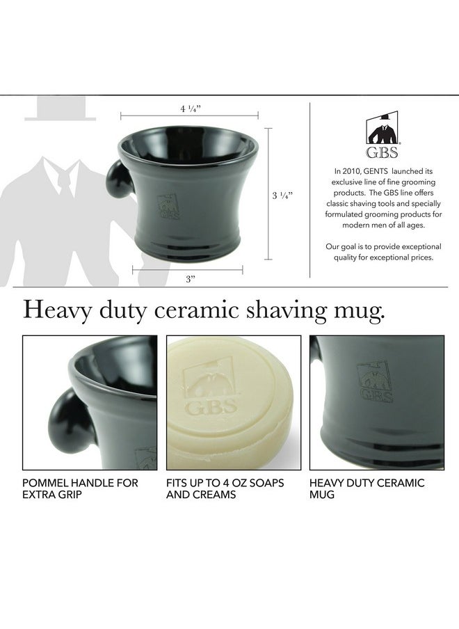 .B.S All Complete Wet Shaving Kit Includes Razor And Case Shaving Brush And Stand Shave Soap Ceramic Mug/Bowl Razor Strop (Black Edition)