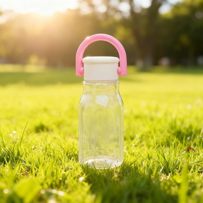 Portable Travel Mug, 13.5 Fl Oz, 400 Ml, Borosilicate Glass Water Bottle For Youngsters, Cute, With Strap And Handle, Bpa Free For Little Ones - Image 2