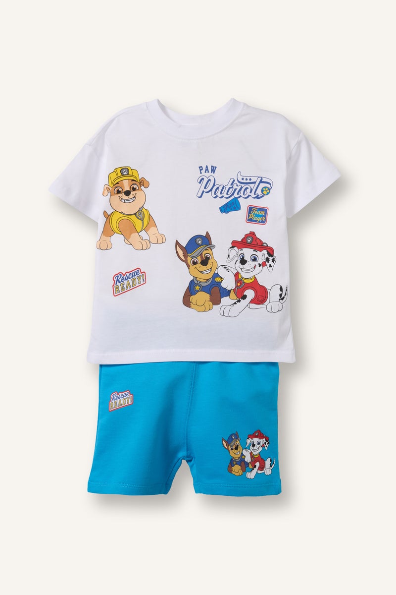 DeFacto White BabyBoy Baby Boy Paw Patrol Licensed 2 Piece Set Casual - Image 1