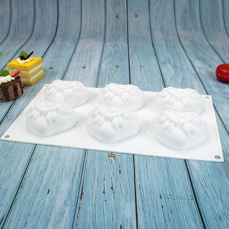 mostsom 3D Heart Silicone Cake Moulds (Heart, 11.8 x 6.92 x 1.4 inch) - Image 5