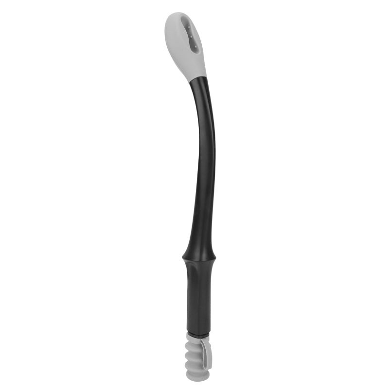 Long Reach Self Assist Wiper Grey Anti-Skid ABS Handle Soft Silicone Head - Ergonomic Easy Grip Toilet Paper Wiping Aid for Elderly Disabled Bathroom Self Care - Image 2