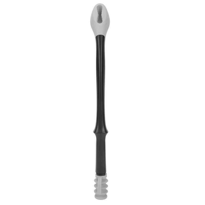 Long Reach Self Assist Wiper Grey Anti-Skid ABS Handle Soft Silicone Head - Ergonomic Easy Grip Toilet Paper Wiping Aid for Elderly Disabled Bathroom Self Care - Image 1