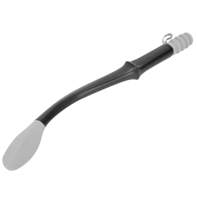 Long Reach Self Assist Wiper Grey Anti-Skid ABS Handle Soft Silicone Head - Ergonomic Easy Grip Toilet Paper Wiping Aid for Elderly Disabled Bathroom Self Care - Image 4